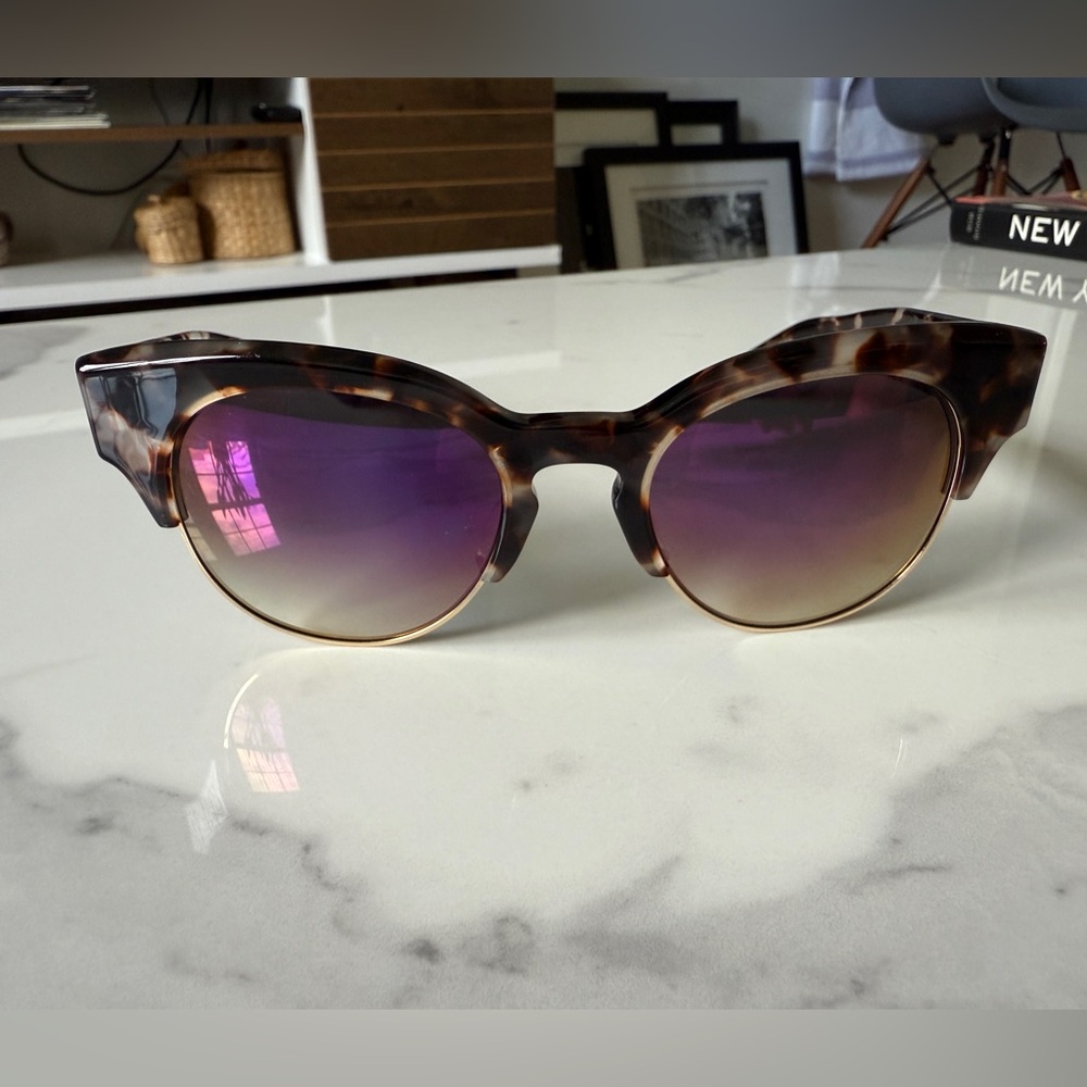 DITA Sunglasses Liberty Tortoise Gold Violet Mirror 22026-C-CMT-GLD-51 *NO CASE*